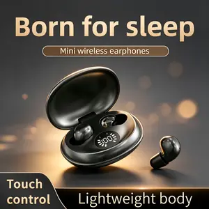 Mini Wireless Sleep Earbuds for Side Sleepers, Bluetooth 6.0 in-Ear Headphones with Noise Reduction,Ultra Small Hidden Earphones, Comfortable Fit for Long Wear & Deep Sleep&Work swimming