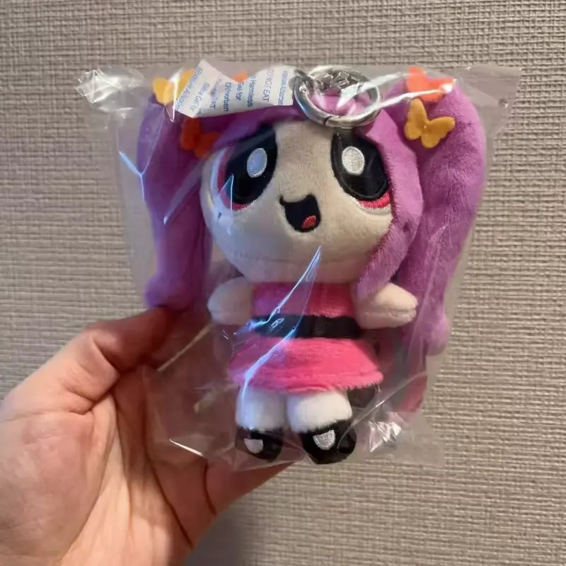 *Cartoon Anime The Powerpuff and Girls Series Plush Toy Keychain Kawaii Character Cute Stuffed Toy Backpack Key Chain Girls Gift