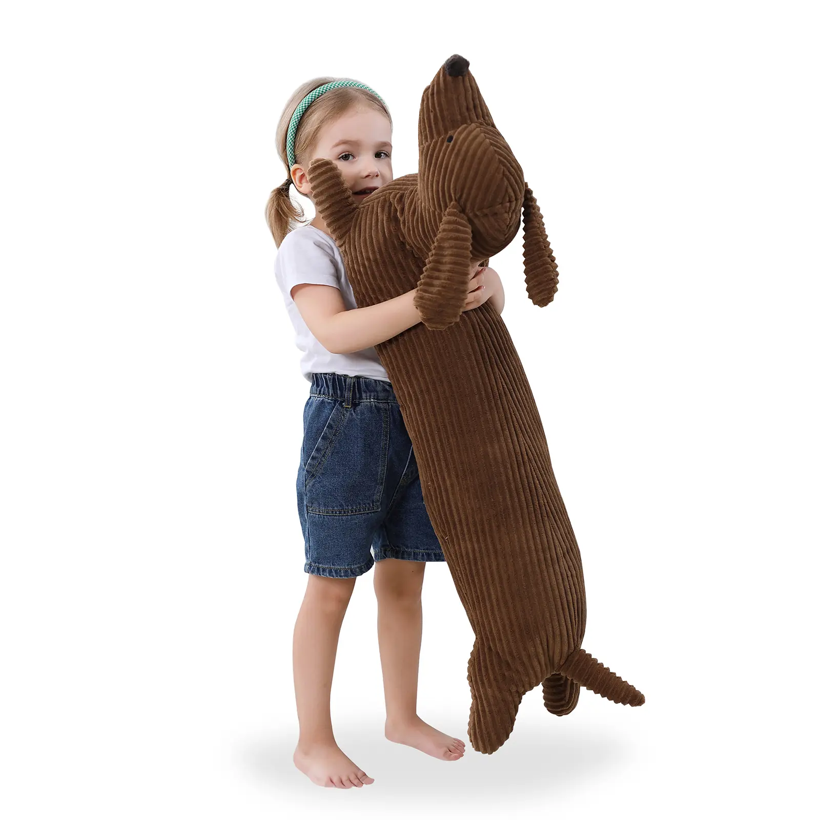 36 Inch Dachshund Dog Stuffed Animal Plush, Long Weiner Dog Body Pillow, Cute Funny Large Dachshund Toys Plushies Decor Ideal Gift for Kids