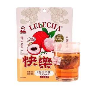 LELECHA Lychee Black Tea Bags 7 Pack 0.74 oz | Refreshing Fruit Tea for Hot & Cold Brew