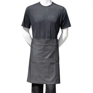 Chef Code | Denim 3-Section Pocket Apron | Men's Service Uniform Apron