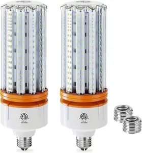 1000W Equivalent LED Corn Light Bulbs, 2 Pack 100W Led Corn Bulb 5000K Daylight White E26 E39 for Large Area Lighting, Warehouse，High Bay Lighting Wide Application