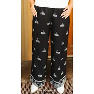 L&B Black Boot Stitch Pant