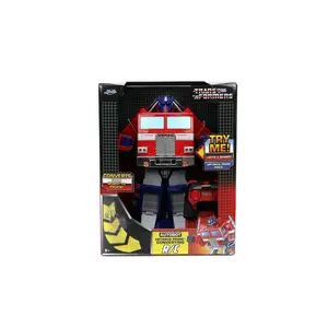 Jada Toys Transformers Optimus Prime Converting RC Remote Control with Lights Sound and Try Me Feature for Ages 8+