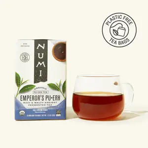 Numi Emperor's Pu·erh Organic Tea - 500-Year-Old Yunnan Mountains Puerh with 60-Day Fermentation for Bold Earthy Flavor