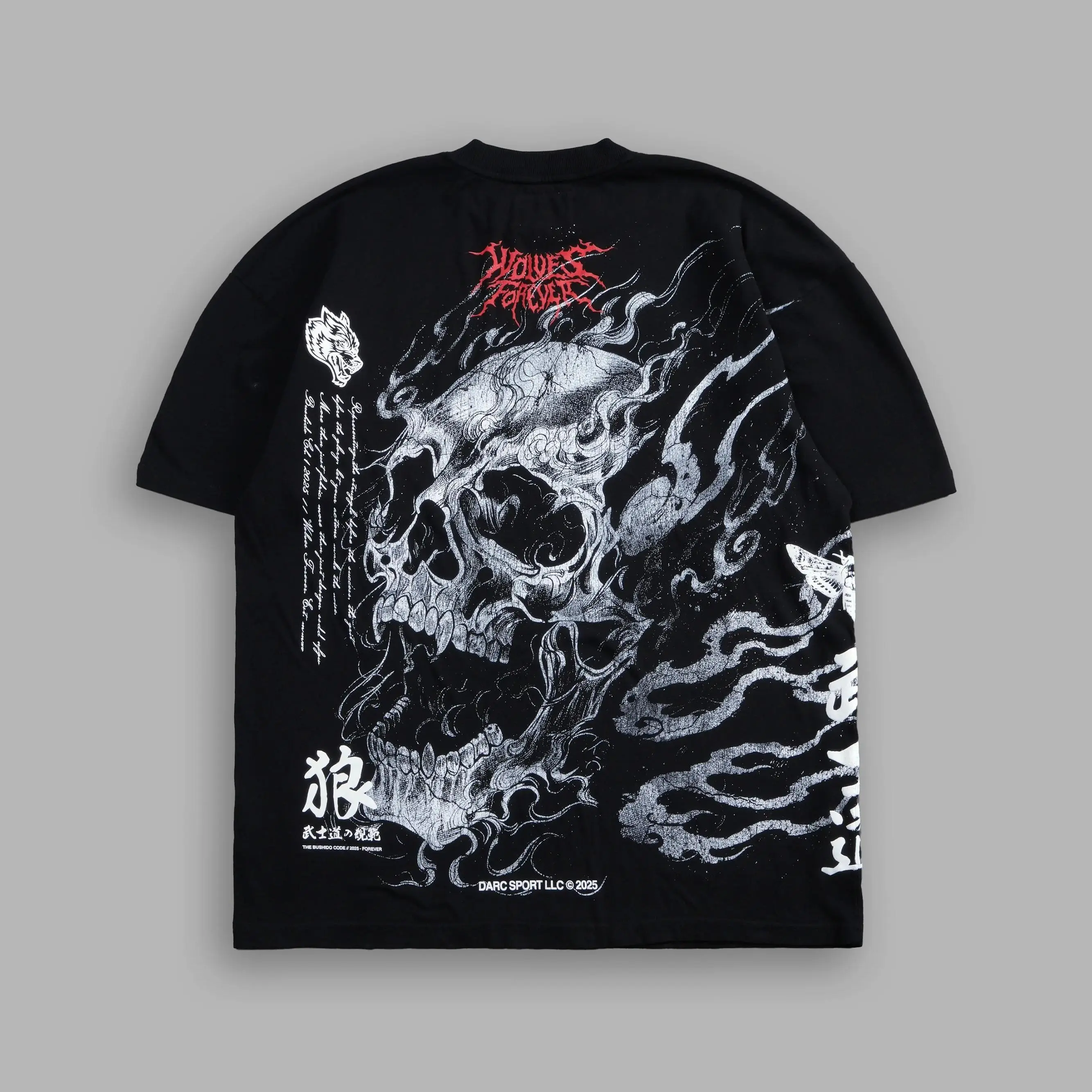 SHINIGAMI Oversized Streetwear Tshirt - Vintage Heavyweight, Casual Urban Everyday Wear Tee