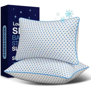 Memory Foam Pillows 2 Pack – Adjustable Loft Cooling Pillows King Size Set of 2 for Sleeping, Firm, Supportive, and Breathable Design for Hot, Side, Back, and Stomach Sleepers