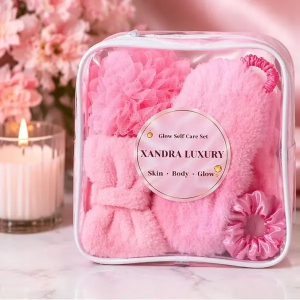 Pink Glow Self-Care Set Soft Girl Spa Kit • Gift Ready