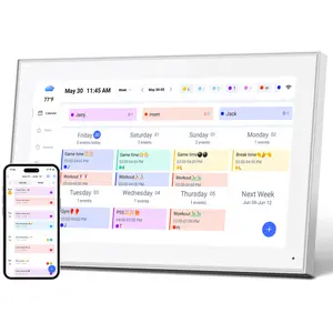 15.6 Inch Wall Planner Digital Calendar & Chore Chart, Smart Touchscreen Interactive Display for Family Schedules, Hearth Display Digital Calendar, Great for Organizing Your 2025 Year