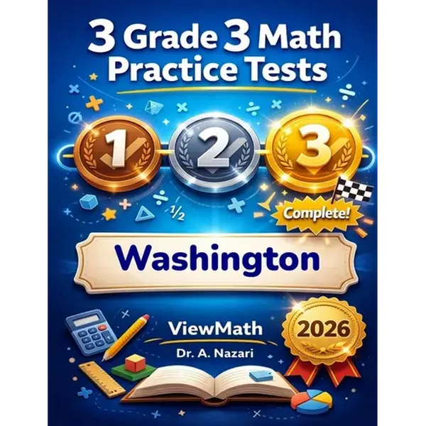 3 Washington SBA Grade 3 Math Practice Tests: Full-Length Test Prep with Detailed Answer Explanations - Paperback