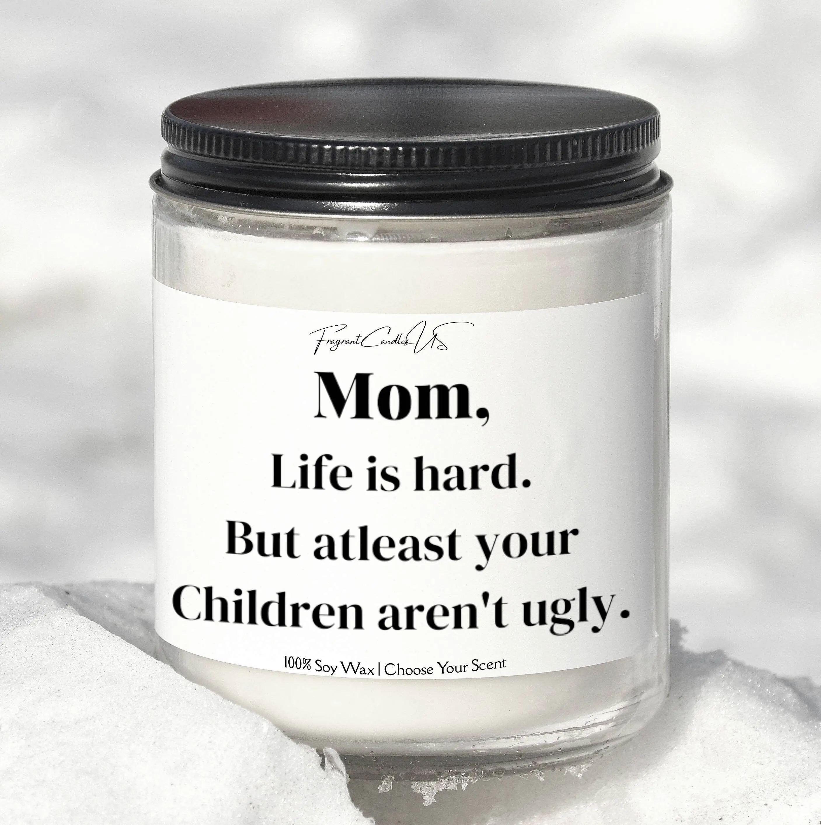Candle Gifts for mom, Mom gifts, Mom candle, Funny gifts for mom, scented soy candles, Funny Mom Candle, Mom Life is Hard, Birthday Gifts, Best Gifts