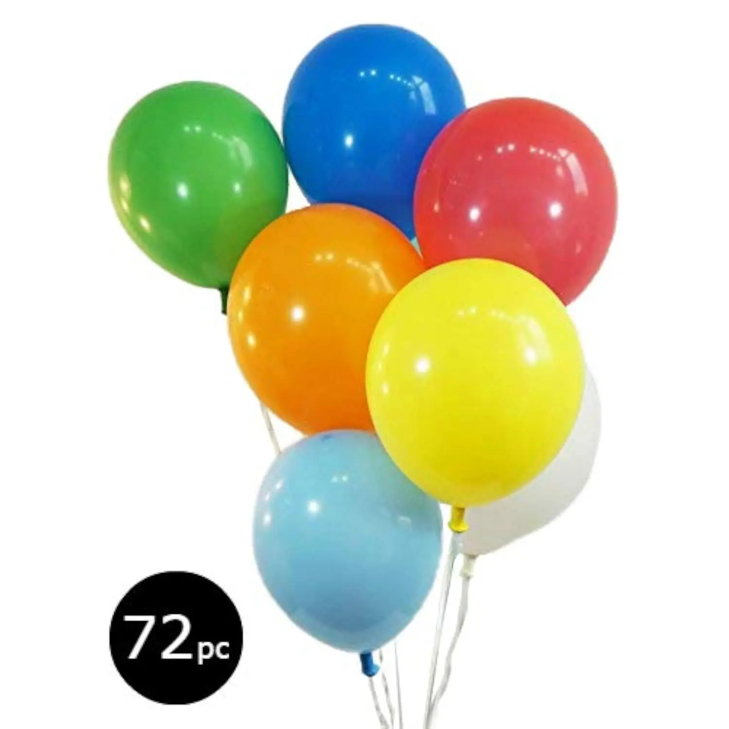 ™ Bag Of Balloons – 72‑Count 9″ Helium‑Grade Assorted Latex Balloons – Fill With Helium Or Air For Parties, Events & Décor