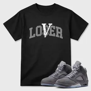 Unisex T-shirt To Match Sneakers Jordan 5 Wolf Grey - Loser Lover. 100% Cotton for Casual Wear. Comfortable Summer Unisex T-Shirt to match Jordan Sneaker. Streetwear Style. urban outfitters
