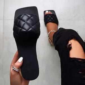 Quilted Flat Sandals