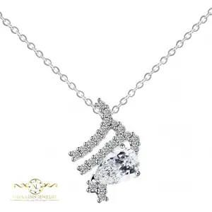 Virgo Moissanite Zodiac Necklace By Naya - Linn Jewelry