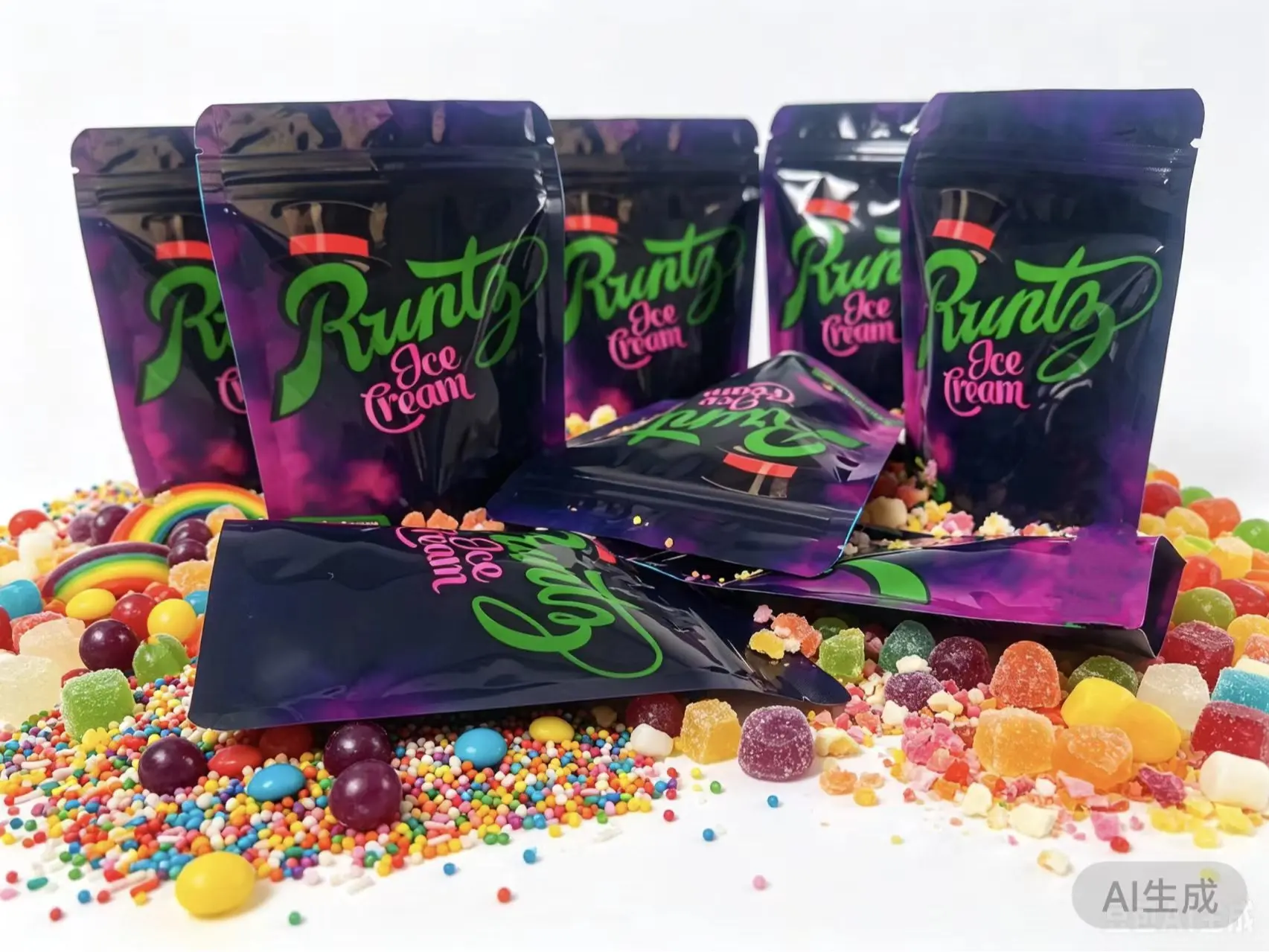 100/200 Pack 3D Laser Printed Decorative Gift Bags for Holiday & Birthday Gift Wrapping |   Party Supplies