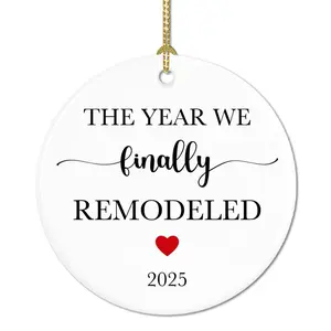 The Year We Finally Remodeled Ornament, Home Renovation Ceramic Keepsake, New House Housewarming Gift for Homeowners AAU