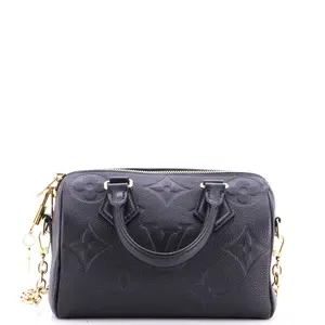 Pre-owned Louis Vuitton material Messenger Bags Speedy Bandouliere Bag Monogram Empreinte Giant 20 by Rebag