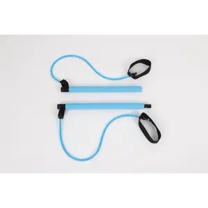 Rally Chest Expander Puller - NBR+Latex Tube, Rod Length 92CM, Rope Length 80CM, Fitness Equipment for Body Shape Enhancement