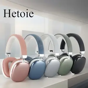 Hetoie Wireless Headphones Noise Cancelling Over-Ear with Mic, Compatible iOS Android Windows, Foldable Travel Office Gift for Men Women