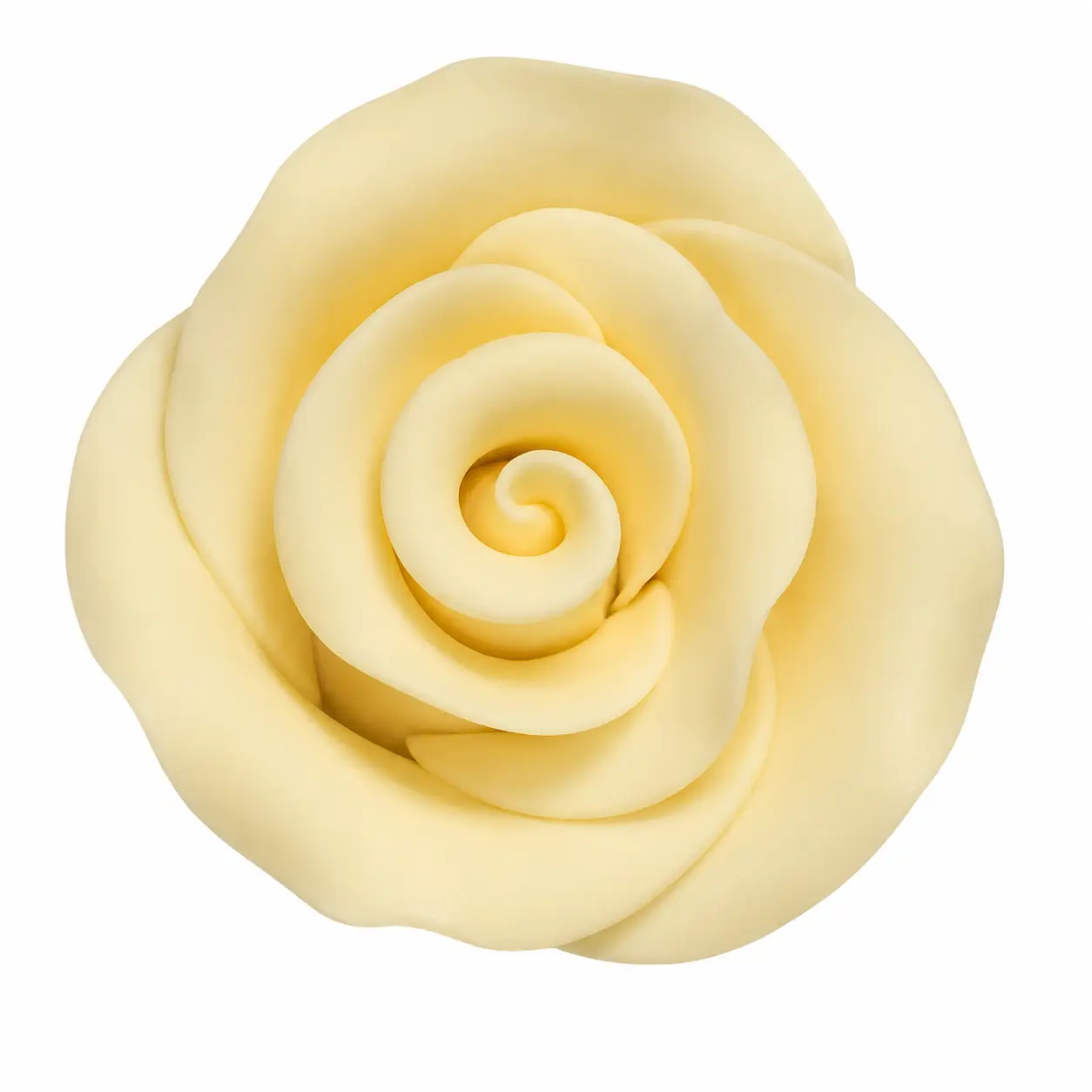 Ivory Small Gum Paste Roses 1.5 Inch Edible Cake Decorations – 4 Count