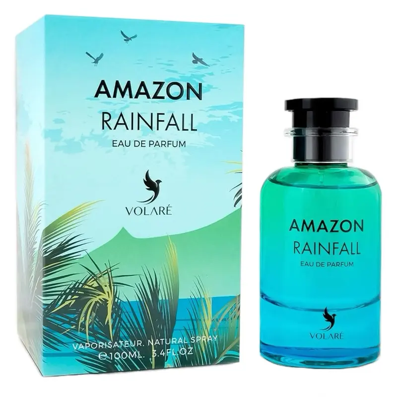 Volare Amazon Rainfall 100ml Eau de Parfum for Women and Men - Natural Spray Perfume