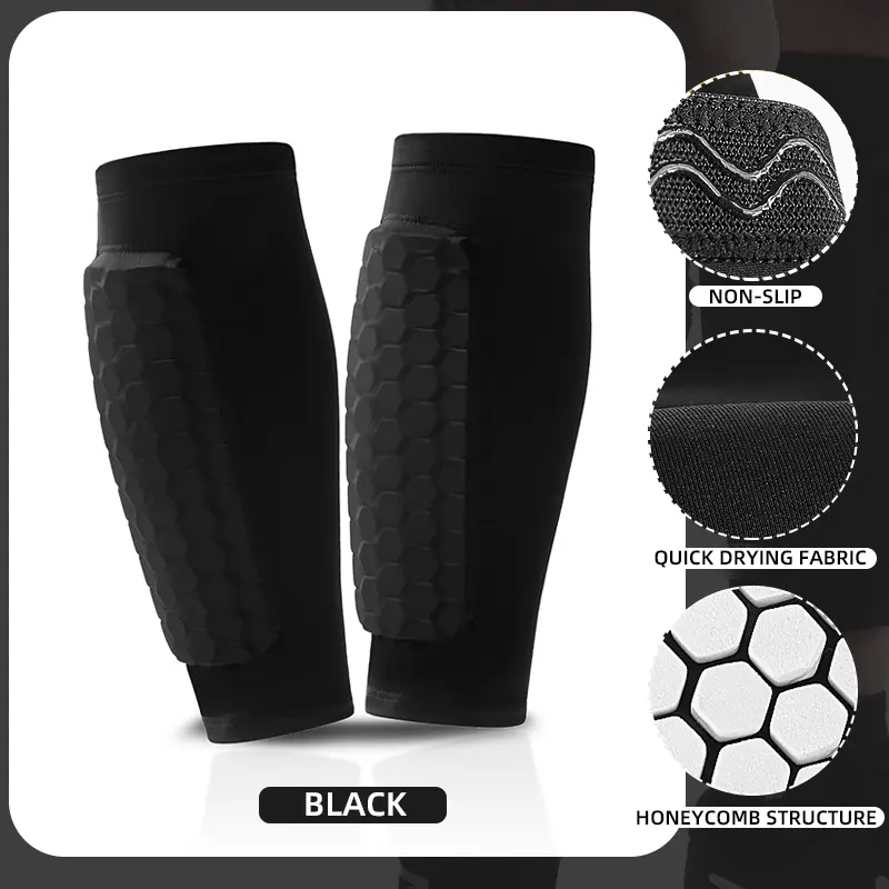2 Pack Sports Knee Pads, Knee Sleeves, Anti-Collision Honeycomb Leg Guards for Volleyball Basketball Soccer Gym Fitness, Reduce Muscle Trembling, Volleyball Accessories