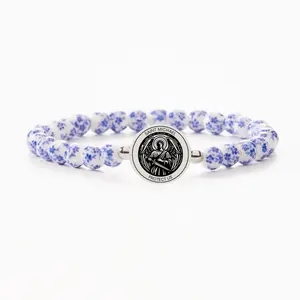HOLY WATER PORCELAIN SAINT MICHAEL BRACELET