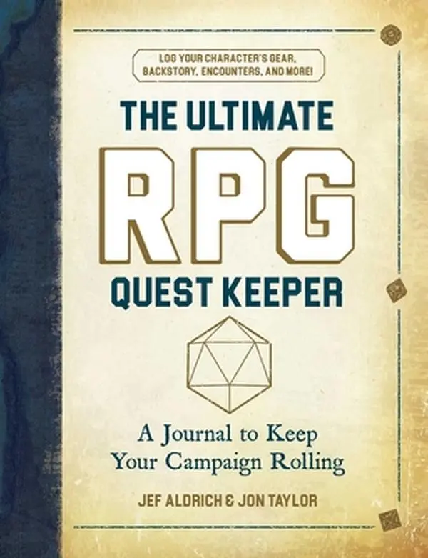 USED Book - The Ultimate RPG Quest Keeper: A Journal to Keep Your Campaign Rolling by Aldrich, Jef (Hardcover) - english