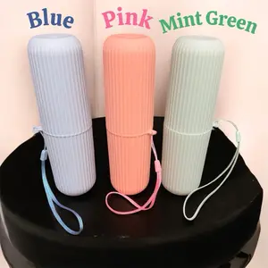 Portable Plastic Case - Multi Purpose in Blue Pink Mint Green Colors with Durable Handle for Travel and Storage