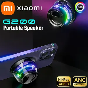 Xiaomi G200 Portable Bluetooth Speaker RGB Lighting Magnetic Speaker BT5.3 Mini Sound Box 7 Hours Playback Phone Holder