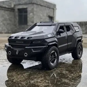 1:24 Rezvani Vengeance Armored Vehicle Alloy Metal Diecast Model Car Boy High Simulation Miniatures Home Trendy Holiday Present