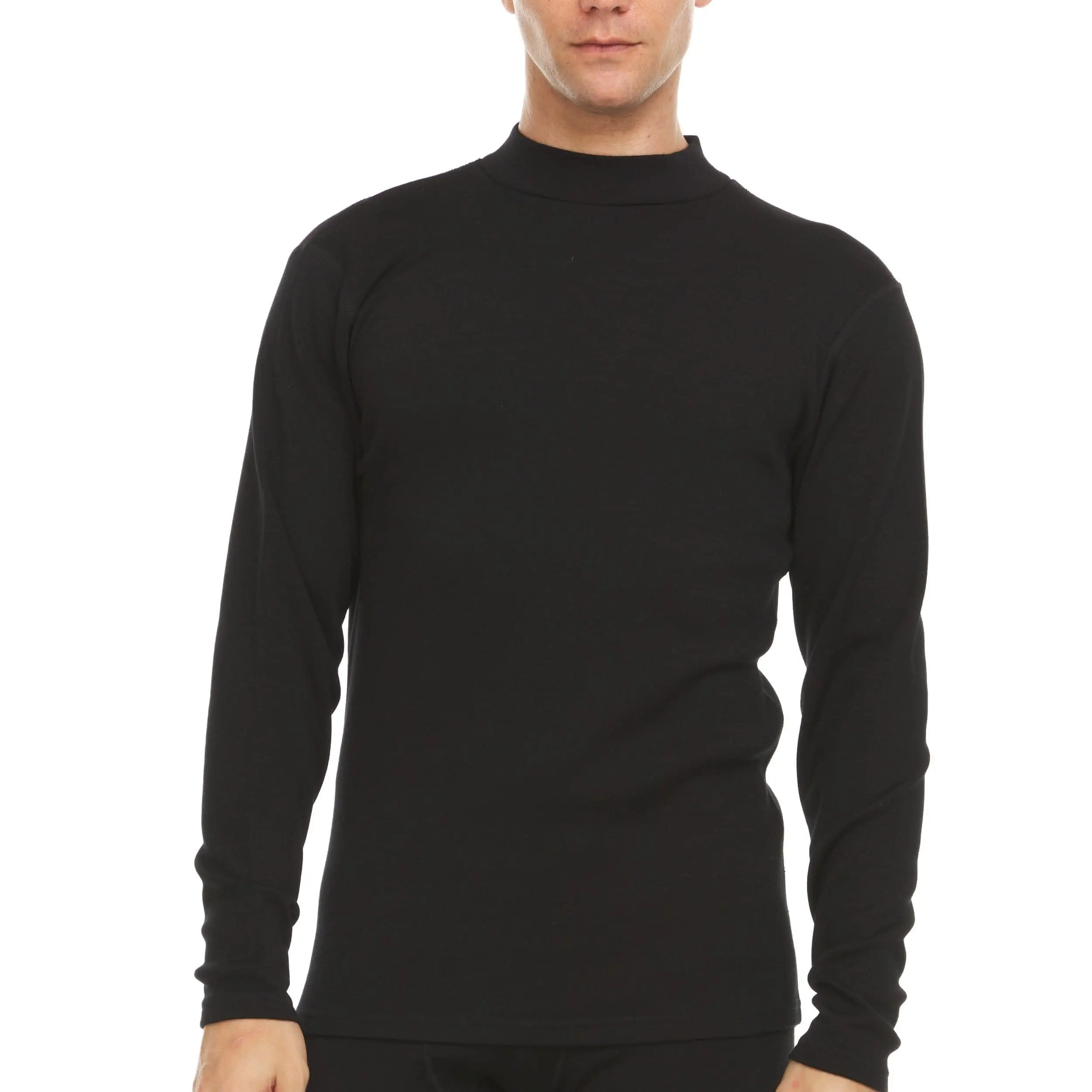 Minus33 - Heavyweight 100% Merino Wool Men's Long Sleeve Mock Neck Thermal Base Layer - Moisture Wicking, Soft & Comfortable, Highly Breathable, Anti-Microbial, Insulates When Wet, Fire Resistant, UV Protection, Renewable and Sustainable, Anti-Odor