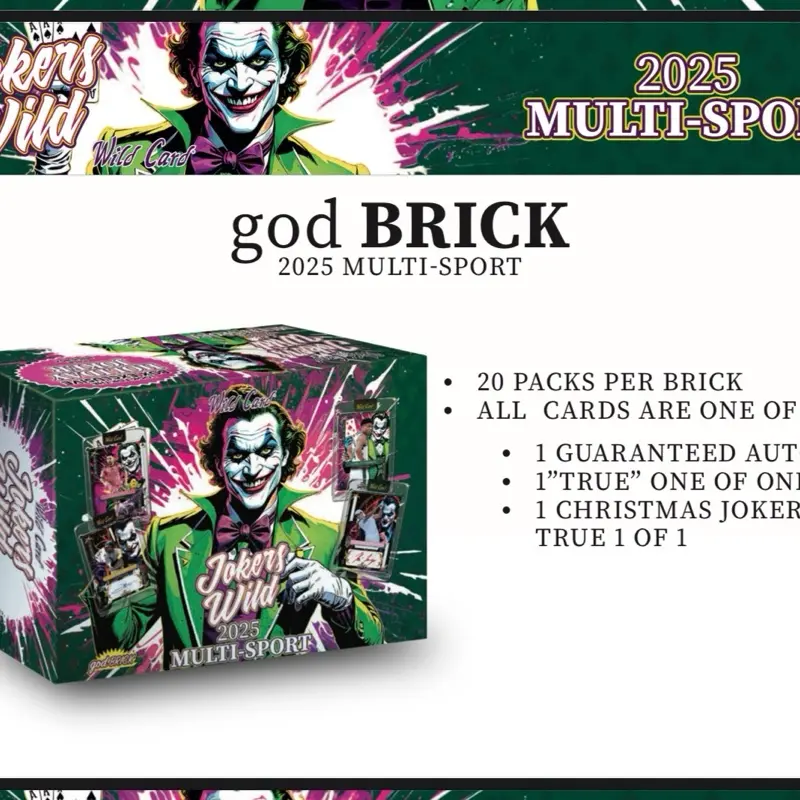 2025 Wild Card Jokers Wild Multi-Sport Hobby Brick! - TikTok Shop 2025 Wild Card Jokers Wild Multi-Sport Hobby Brick! - TikTok Shop