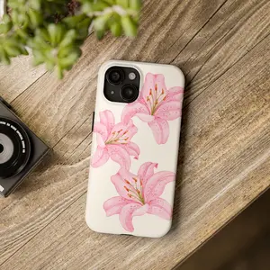 Lily Summer Flower Phone Case, Tough Phone Case, Summer Trendy Design, Gifts For Her, Popular and Trendy Phone Case, Summer Phone Case