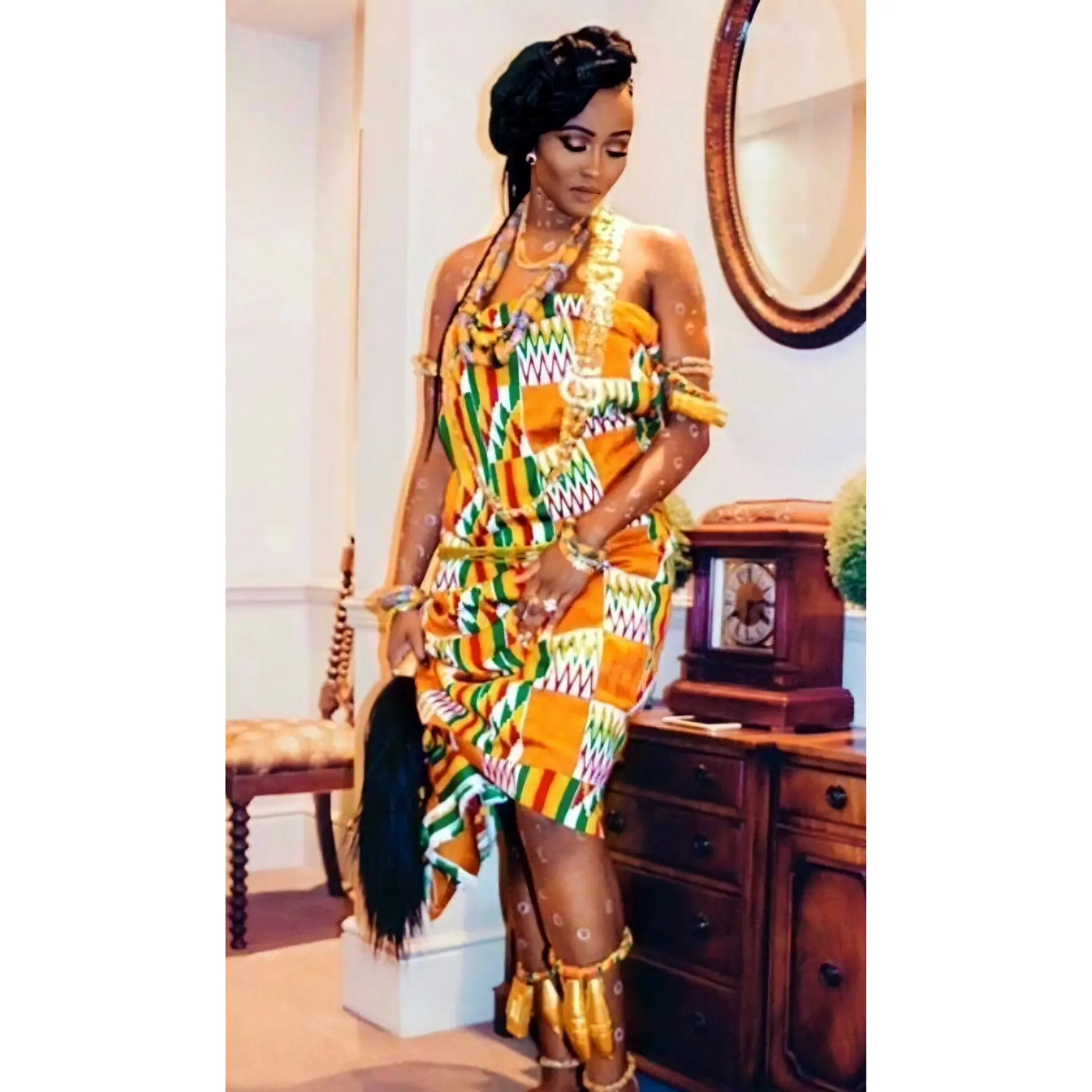 MG Premium Hand Weaved Kente Cloth P144