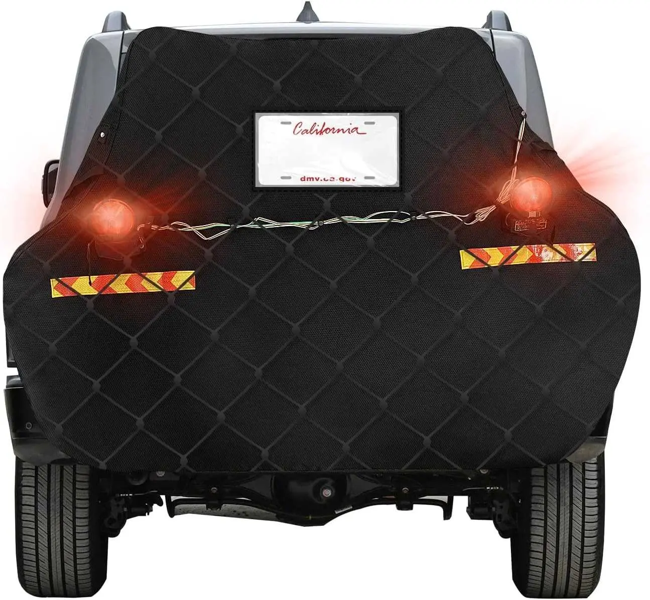 iCOVER Bike Cover for 2 Bikes transport on Hitch Rack, with Tail Lights & License Plate Pocket, 600D Heavy Duty Waterproof bicycle E-Bike Co DL260808A22