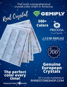 GEMIFLY 500+ Crystal Color Chart