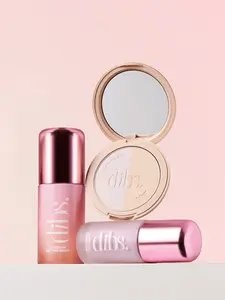 DIBS Beauty The LoveBeam Story Set - Perfector, Setting Spray & Setting Powder for Soft Focus Finish Matte