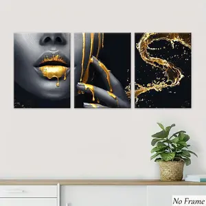 3pcs Modern Art Wall Decor, Perfect for Living Room, Home Poster, Apartment Dorm Poster, Office, Bedroom, Fashionable Artistic Characters