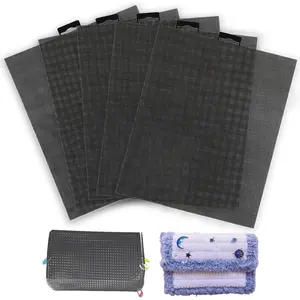 Plastic Mesh Canvas Sheets, 5-Piece Set for Embroidery, Cross Stitch, Aida Mesh, DIY Crafts, Acrylic Yarn, Knit, Crochet (10.2 x 13.2 inch)