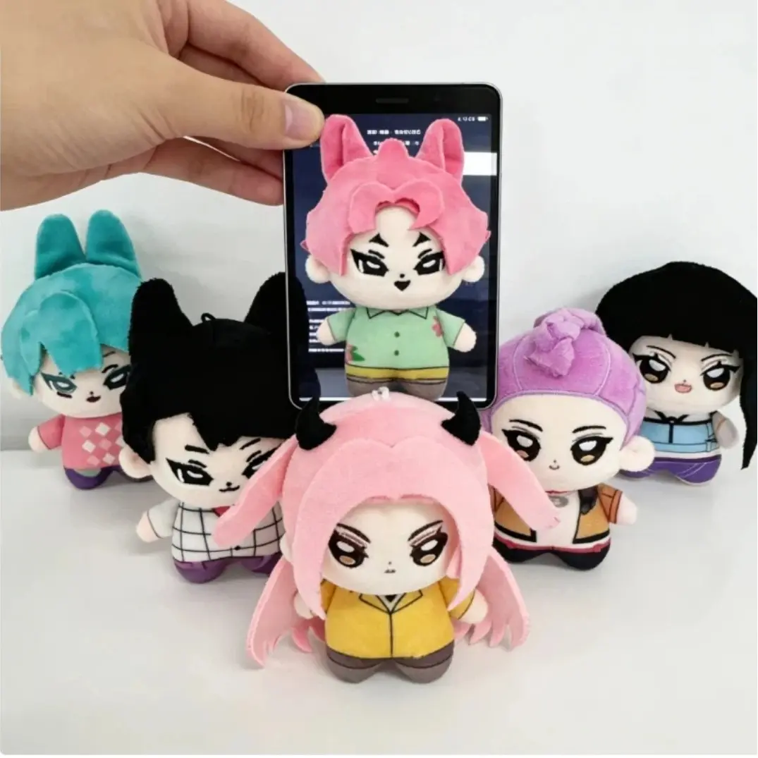 Anime  Demon-Hunting Girl Plush Rumi Mira Zoey Figure Monster Hunt Girl Group Plush Doll Toy Gift Party Desk Decoration