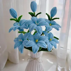 SpringGlowUp 613pcs Twist Rod Pipe Cleaner Craft Kit for DIY Flower Snowflake Projects Wedding Bouquets Artificial Bouquet Party Decorations with 100pcs Green & 100pcs Blue Rods Vibrant Colors Comprehensive Set