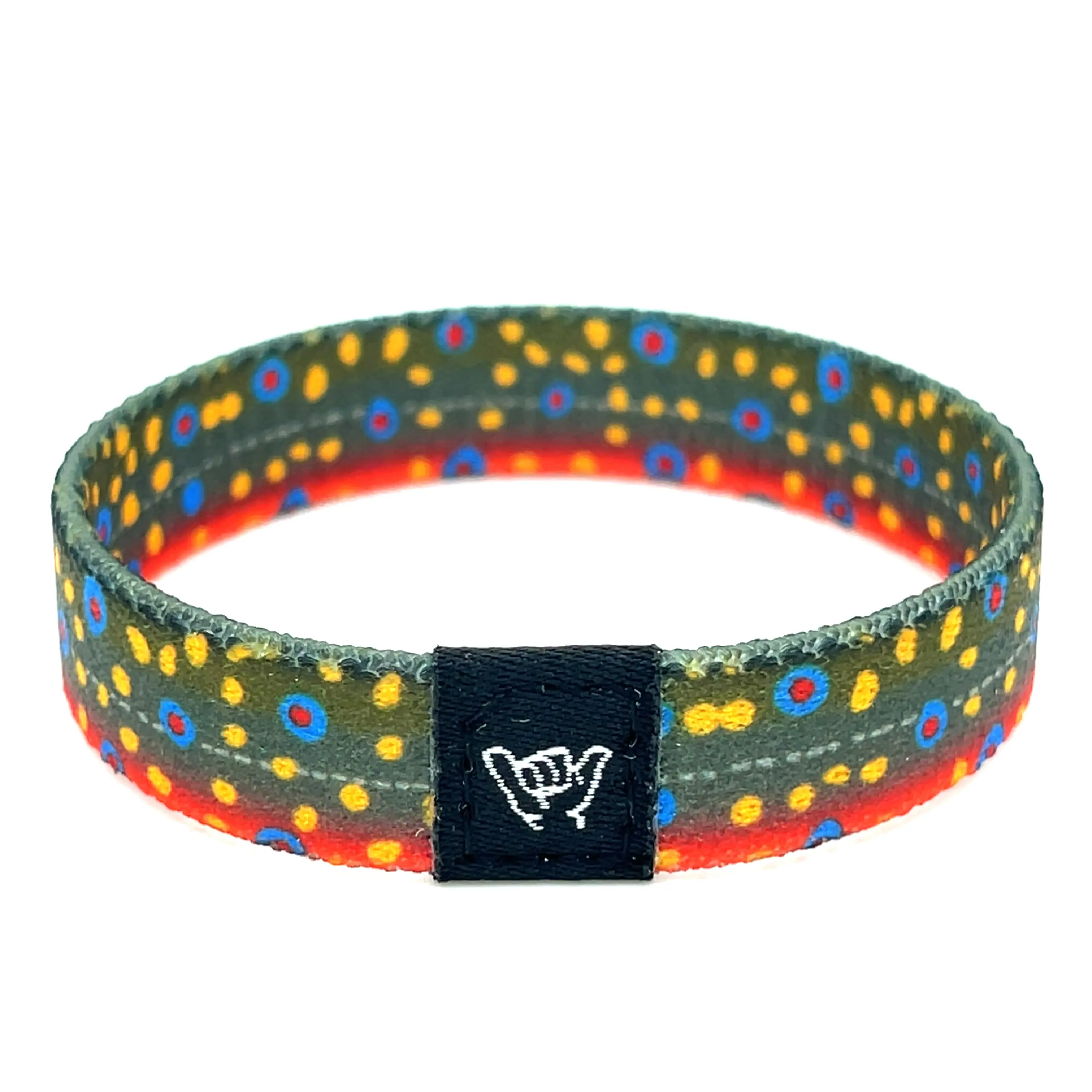 Brook Trout Skin Hang Loose Band Wristband Bracelet
