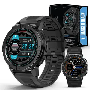 CARBINOX X-Ranger Smart Watch (Answer/Make Calls), Fitness Tracker IP69K Waterproof, Compatible with Android and IOS, 14 Days of Battery AMOLED Screen