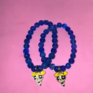PowerPuff Girls Charm Glass Beaded Bracelets