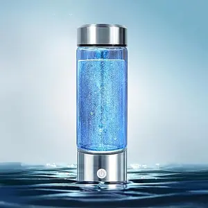 Portable Hydrogen Water Bottle, USB Rechargeable Hydrogen Water Generation Cup, Glass Water Cup for Home, School, Outdoor Travel, Drinkware