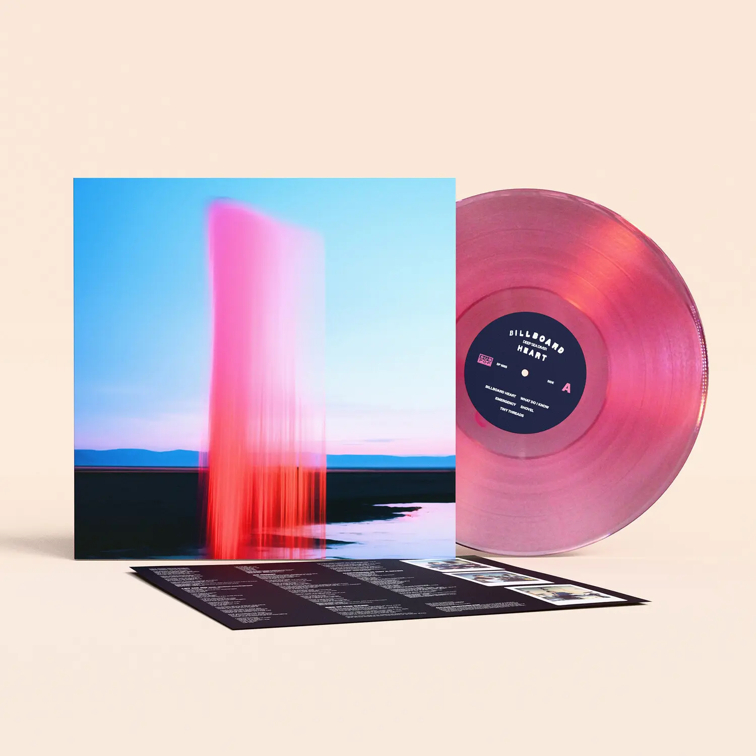 Deep Sea Diver - Billboard Heart Rock LP Vinyl Record, Pink Colored Vinyl