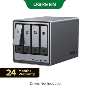 UGREEN NASync DXP4800 Pro 4-bay,Intel Core i3-1315U Processor CPU, 10GbE + 2.5GbE LAN, Dual M.2 NVMe SSD SlotsProcessor CPU, 10GbE + 2.5GbE LAN, Dual M.2 NVMe SSD Slots, （Drives Not Included）-tiktokshopmemorialday