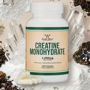 Creatine Monohydrate Capsules, 1g Per Serving, No Fillers, Vegan Safe, Non-GMO, Gluten Free, 120 Capsules